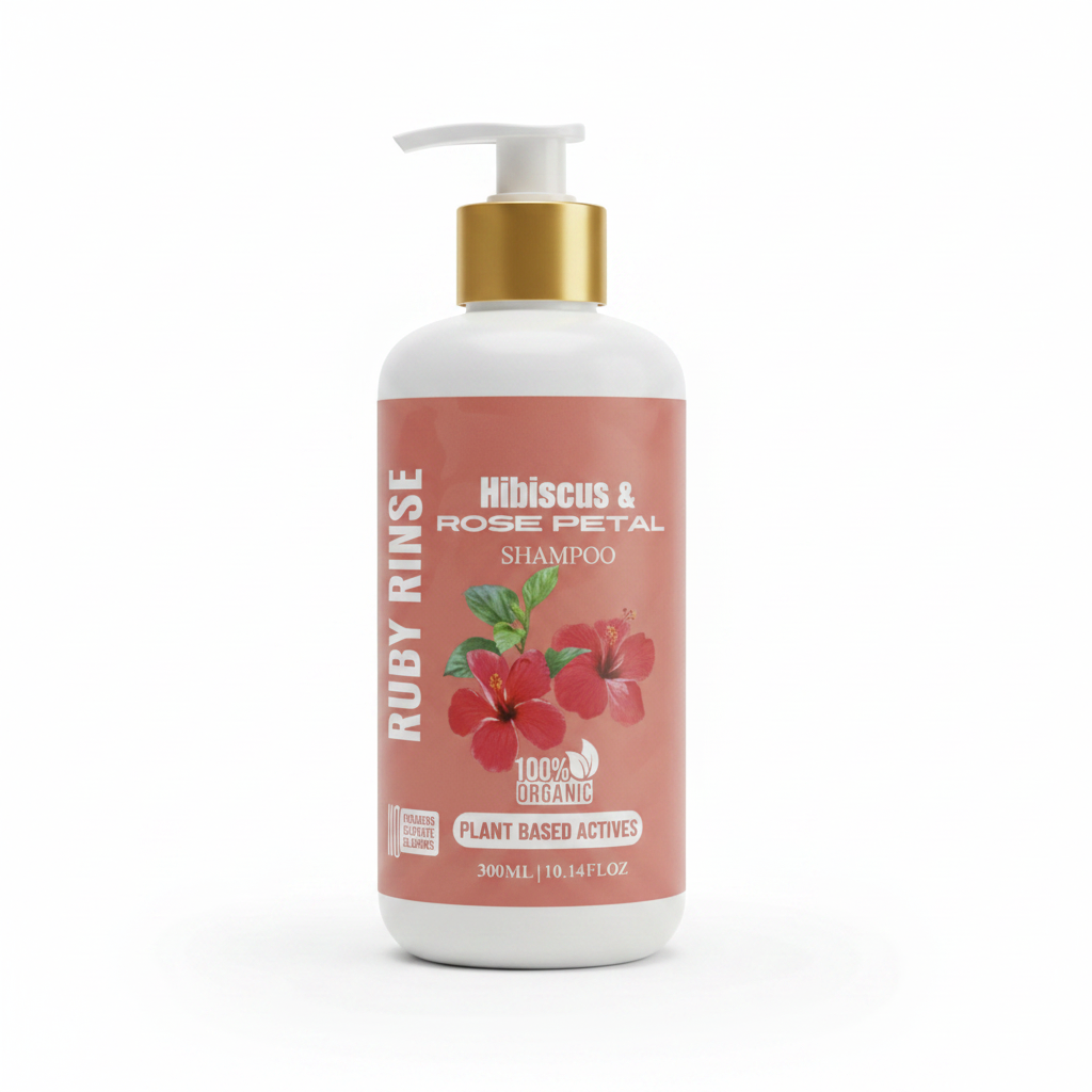 Ruby Rinse Shampoo - White Background